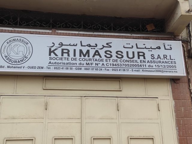 Assurance Krimassur - Oued Zem - +212 661-074741