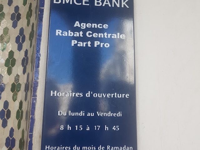 BMCE BANK Agence Rabat Centrale - Rabat - +212 5372-16152