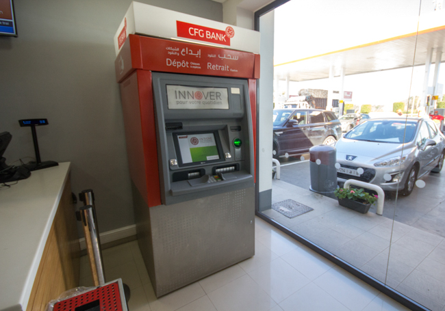 CFG Bank - Gab aire de repos Bouznika – Station Shell