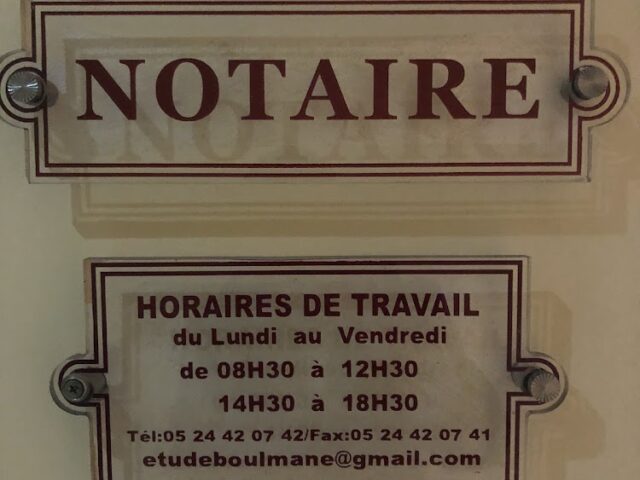 Notaire Boulmane - Marrakech - +212 5244-20742