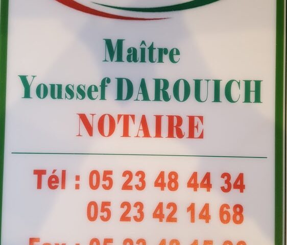 Darouich Youssef Notaire - Béni Mellal - +212 5234-21468