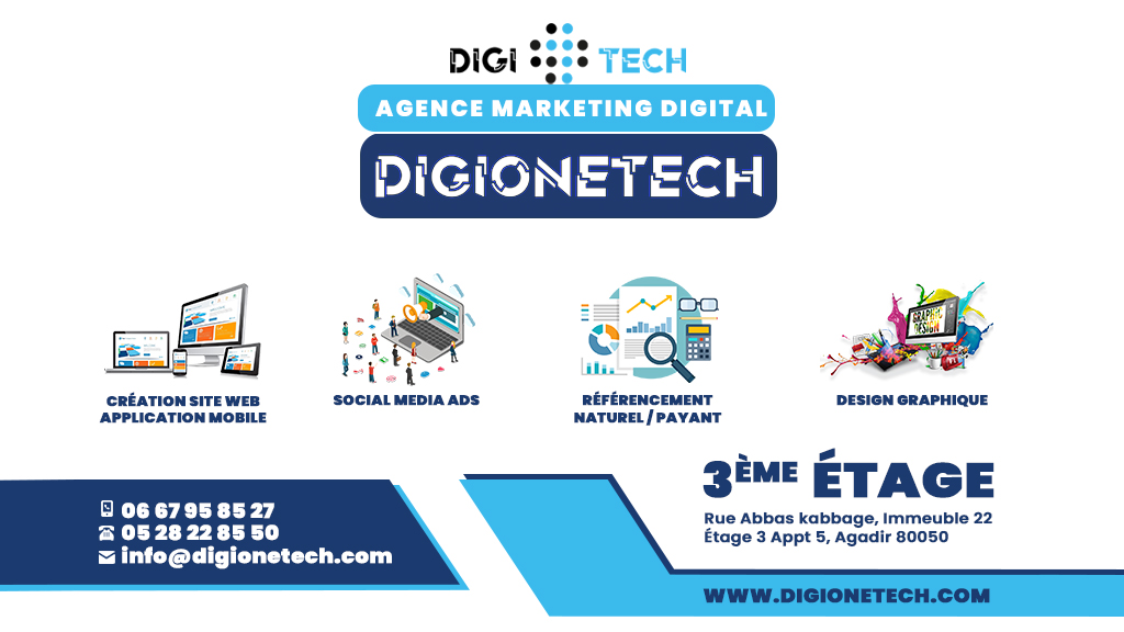 DIGIONETECH : Agence Marketing Digital Agadir