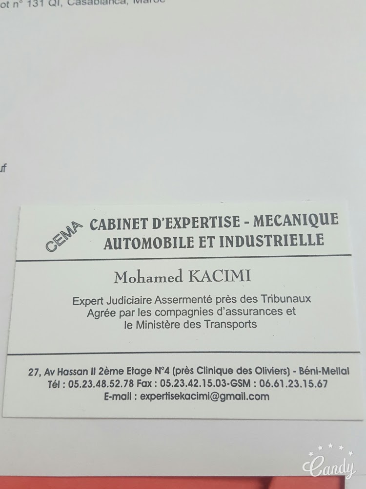 CABINET D'EXPERTISE KACIMI