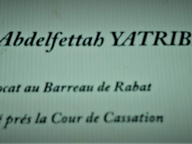 Maître Abdelfettah Yatribi (Avocat) - Rabat - +212 5372-04203