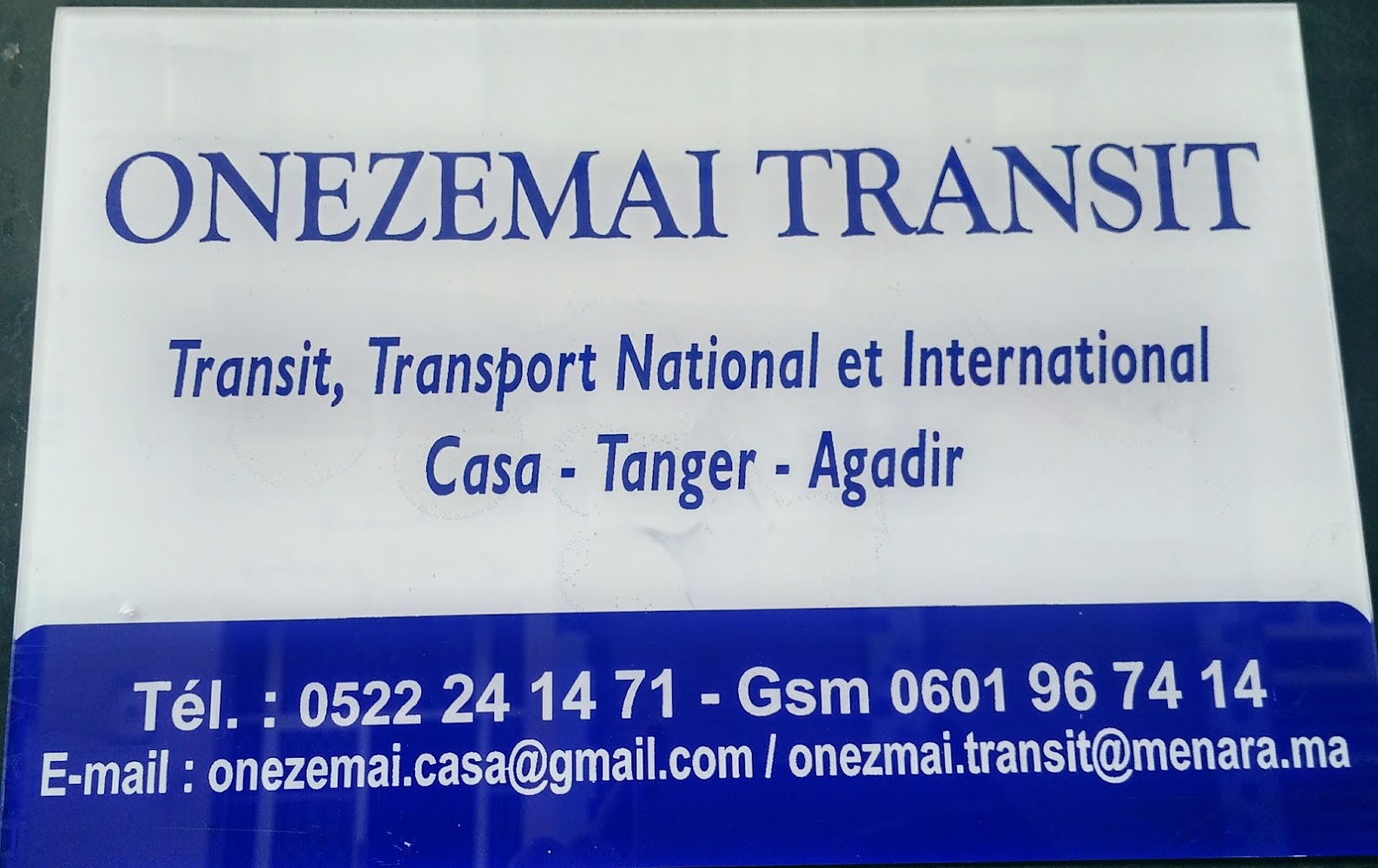ONEZEMAI TRANSIT