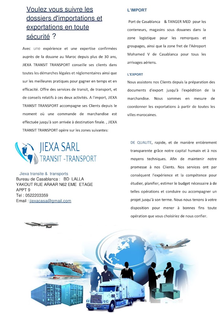 Jiexa transit Casablanca