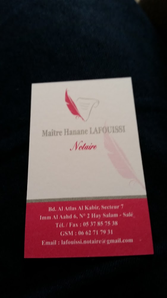 Notaire Hanane Lafouissi