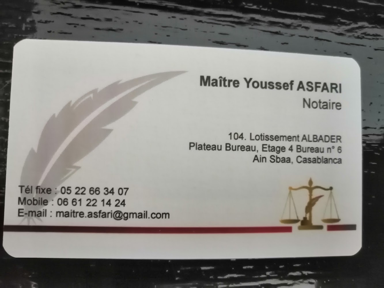 Notaire asfari youssef