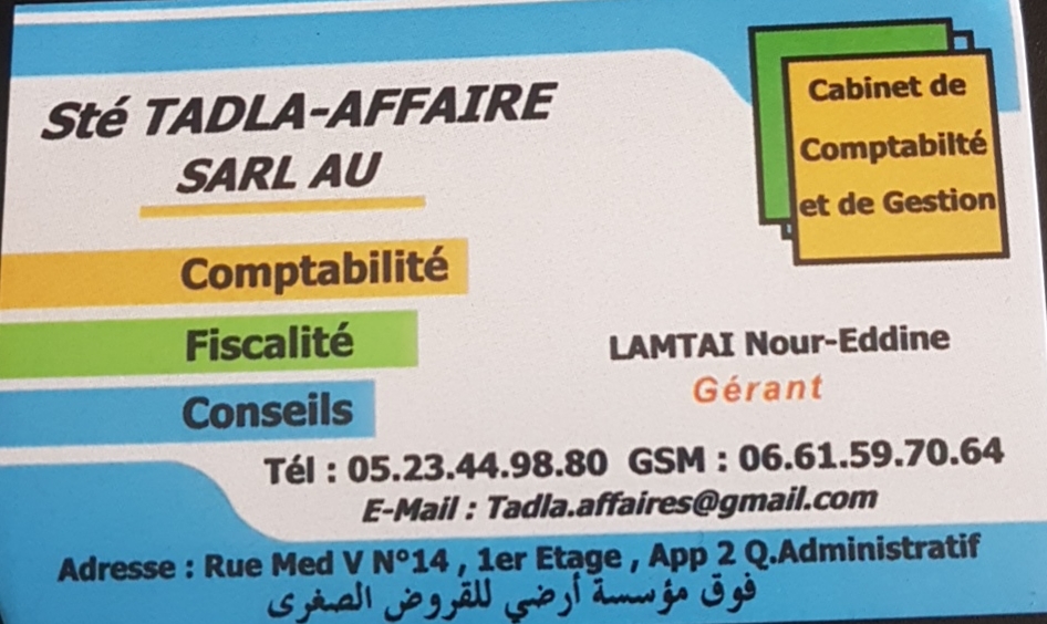 FIDUCIAIRE TADLA-AFFAIRE (SARL)