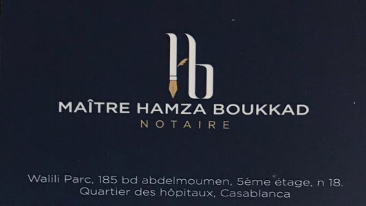 Étude Maître Hamza BOUKKAD (Notaire) - Casablanca - +212 5222-03646