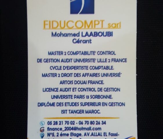 Fiducompt sarl - Agadir - +212 5282-17002