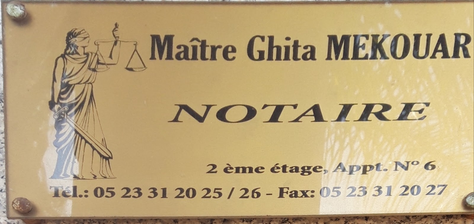 Etude maître Ghita MEKOUAR