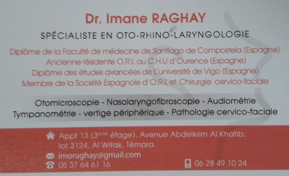 Dr. Imane Raghay