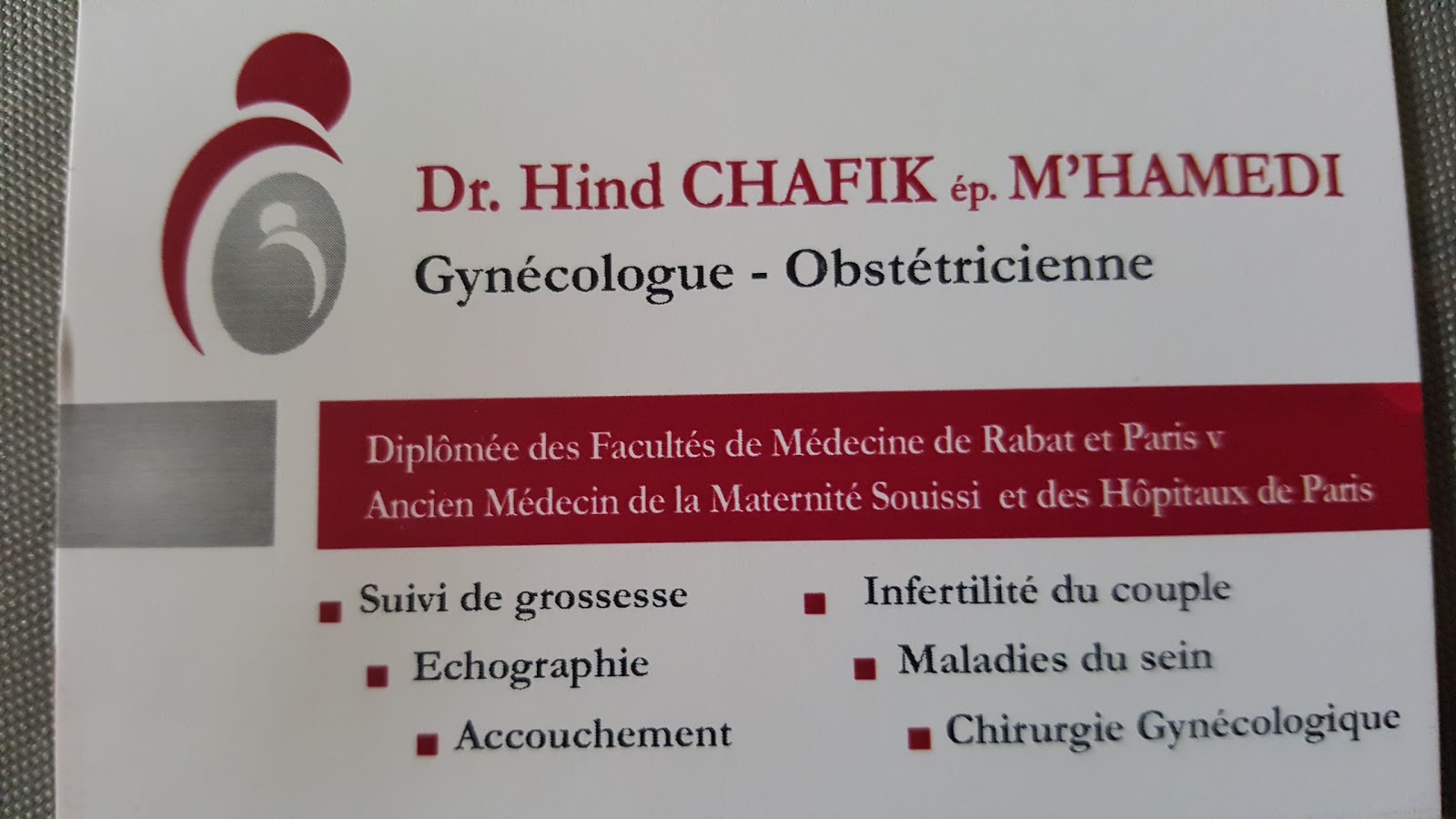 Cabinet de gynécologie Dr Chafik Hind Mhamedi
