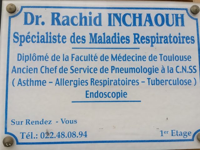 Dr inchaouh rachid - Casablanca - +212 5224-80894