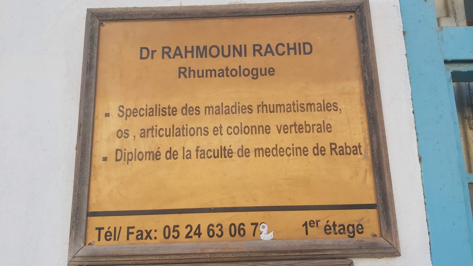Docteur Rhumatologue RAHMOUNI Rachid