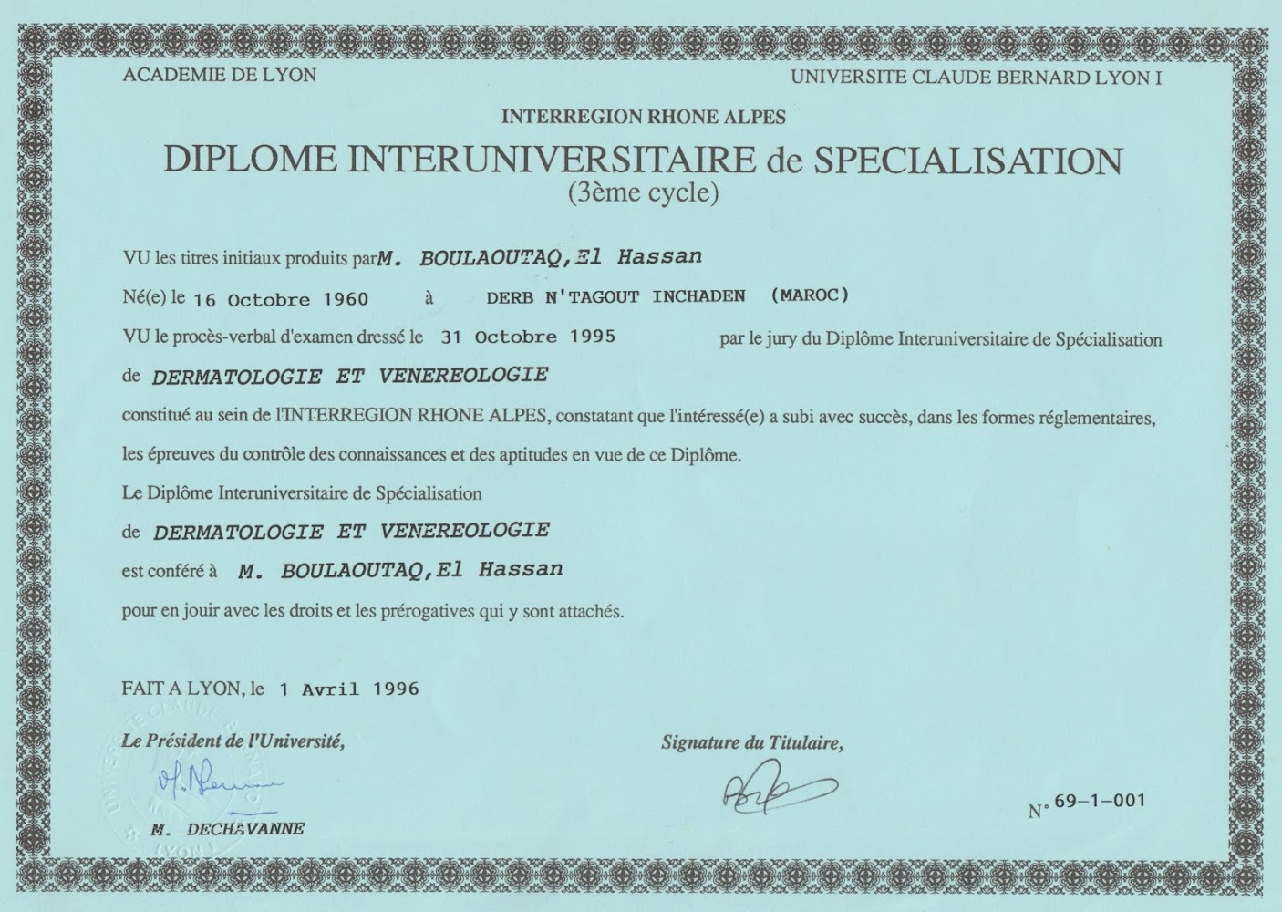 Docteur Boulaoutaq El Hassan