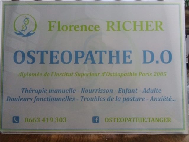 RICHER Florence Ostéopathe D.O. - Tanger - +212 663-419303