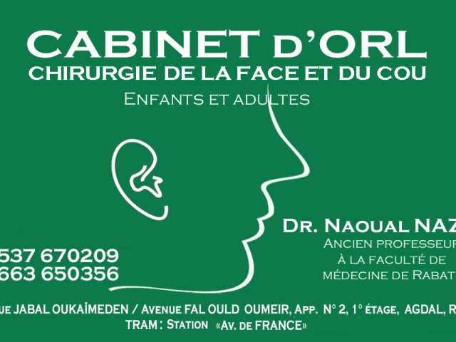 Dr NAZIH Naoual ORL - Rabat - +212 5376-70209