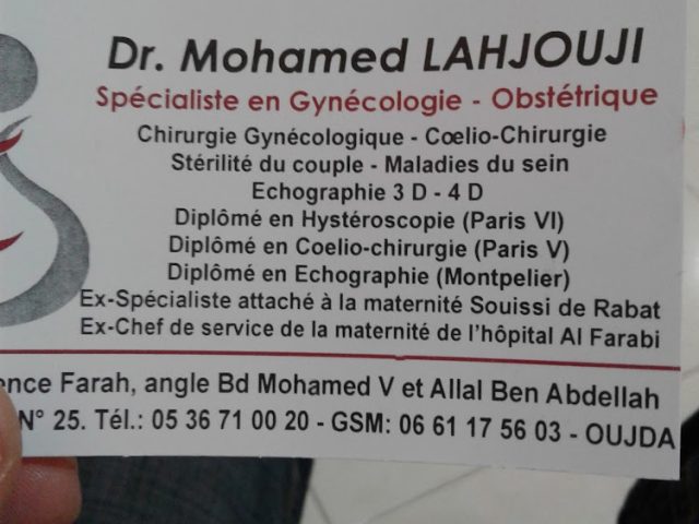 Cabinet Dr LAHJOUJI Med
