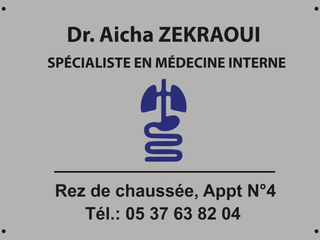 Dr. Aicha Zekraoui - Rabat - +212 5376-38204