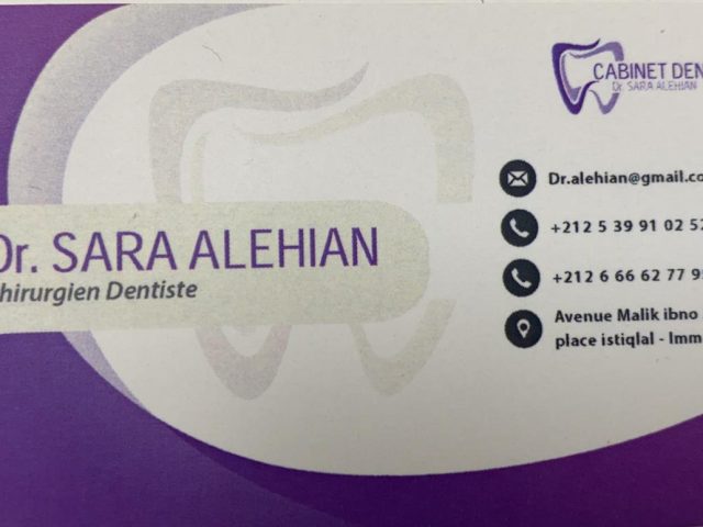 Cabinet dentaire Sara Alehian - Larache - +212 666-627795