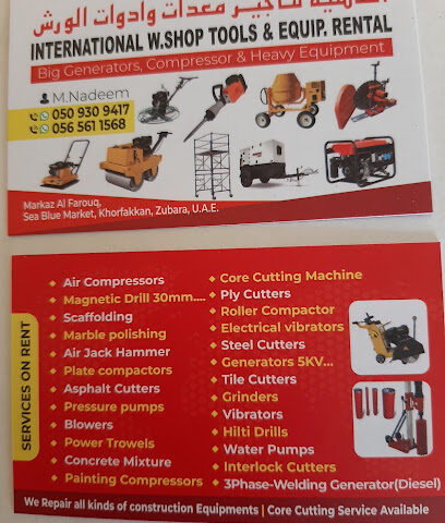 International Tools and Equipment Rental Br.1 - Ajman - +971 50 930 9417