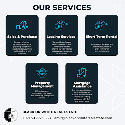 Black or White Real Estate - Ras Al-Khaimah - +971 50 772 9668