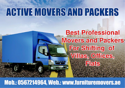 Active Furniture movers - Fujairah - +971 56 721 4964