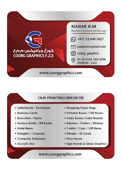 COORG GRAPHICS PRINTING PRESS LLC - United Arab Emirates|Sharjah|Shariah AIrport Free Zone