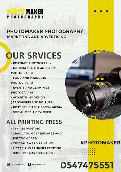 PHOTO MAKER PHOTOGRAPHY & MARKETING & ADVERTISING - United Arab Emirates|Hili - Abu Dhabi|Abu Obaida Bin Al Jarrah St