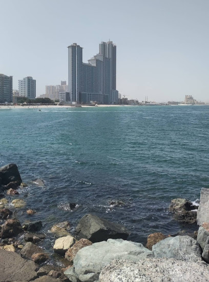 Ajman Beach Swimming and fishing corner - United Arab Emirates|Ajman|Ajman Chamber Stop 2 - Al OwanAl Nakhil 2