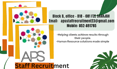 Aps Staff Recruitment - Sharjah - +971 52 269 1784