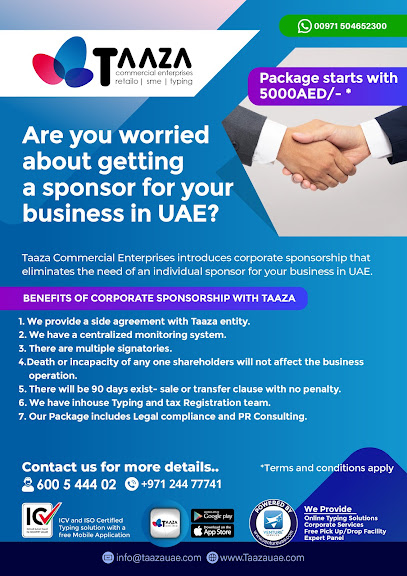 Taaza Consultancy LLC - United Arab Emirates|Abu Dhabi|Plot 7 - Shop No:43 & 44|Musaffah 03 Firdous Building