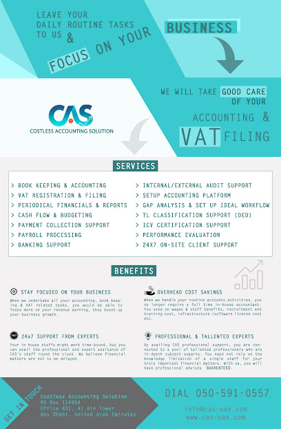 Costless Accounting Solution - United Arab Emirates|Abu Dhabi|Office 401|Al Ain Tower