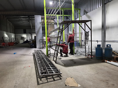 Ameco hvac duct and air diffusser , sand blasting and powder coating factory -  - +971 56 289 9994